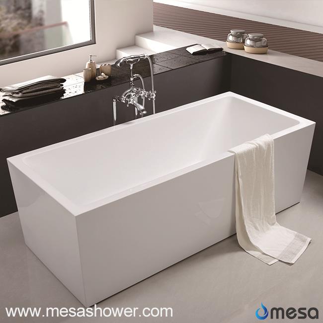 Hot Modern Simple Design Rechteckige Freistehende Badewanne