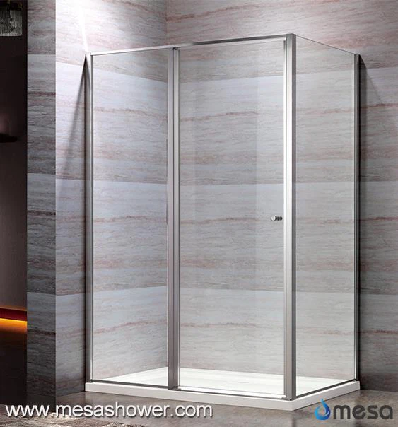 Rechteckiges Pivot-transparentes rahmenloses China-heißes Verkaufs-Dusche-Einschließung für schnelle Anlieferung