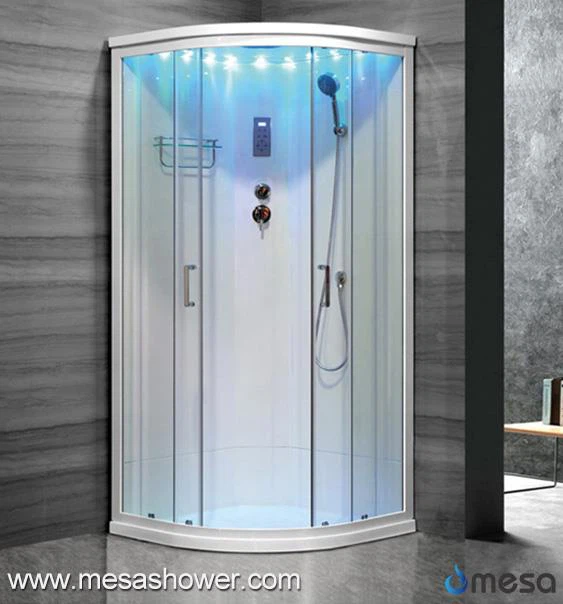 Simpe Duschkabine mit bunten Sternlichtern