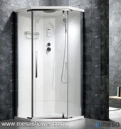 Corner Diamond Form Duschkabine Zimmer mit Scharnier Glas Tür