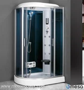 Eck-Typ Duschraum mit Fußmassage und Sitz für alte Leute