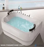 Extra große rechteckige Doppel-Whirlpool-Massage-Badewanne