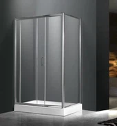 Hochglanz-Eck-rechteckiger heißer Verkaufs-preiswerter Preis-schiebender Dusche-Einschließung