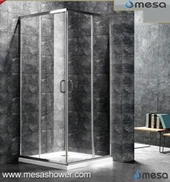 Scharnier Swing Square Corner Frameless Duschkabine