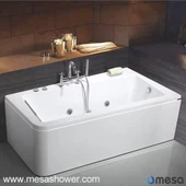 2017 Neue unregelmäßige Acryl-Whirlpool-Massage-Badewanne mit getrennten inneren und äußeren