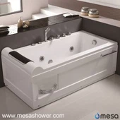 ABS Luxus-Glas Big Whirlpool Jetted Massage Bad Wanne mit günstigen Preis für Verkauf