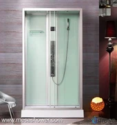 Stehendes alleiniges rechteckiges Duschzimmer mit Schiebetür