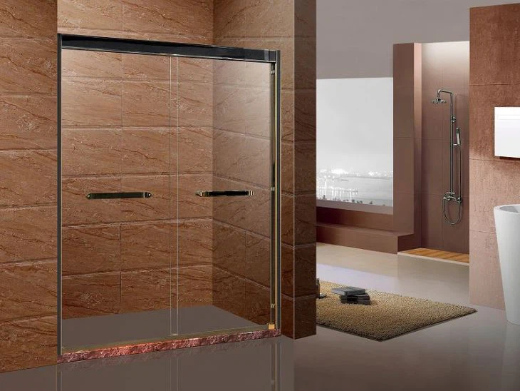 Benutzerdefinierte Glasduschtüren schieben