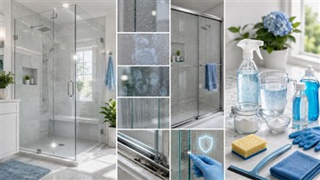 Die richtige und falsche Art, Glasduschtüren zu reinigen