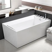 Einfache Standard nahtlose Rechteck freistehende Acryl Badewanne